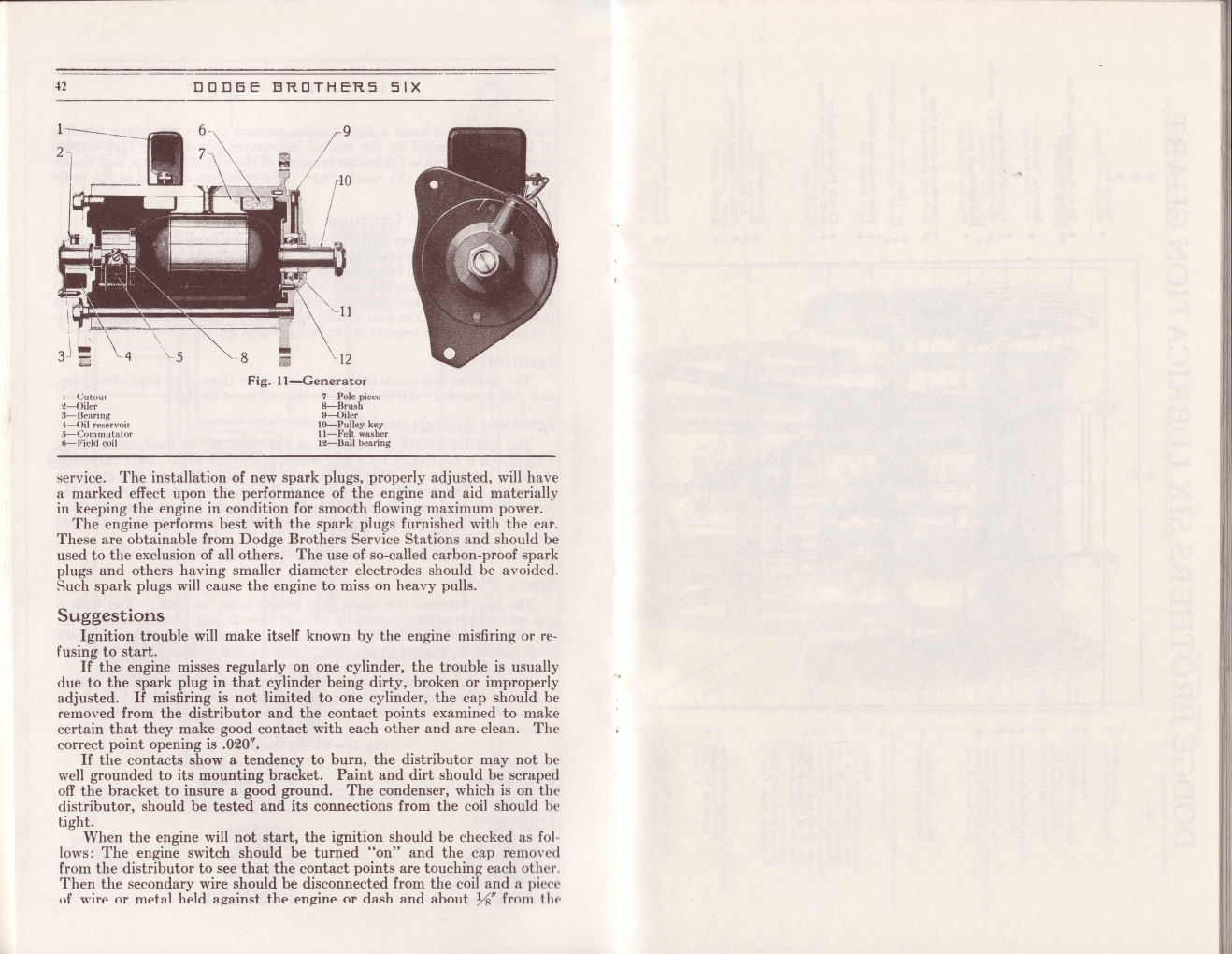 1930 Dodge Six Instruction Book Page 46
